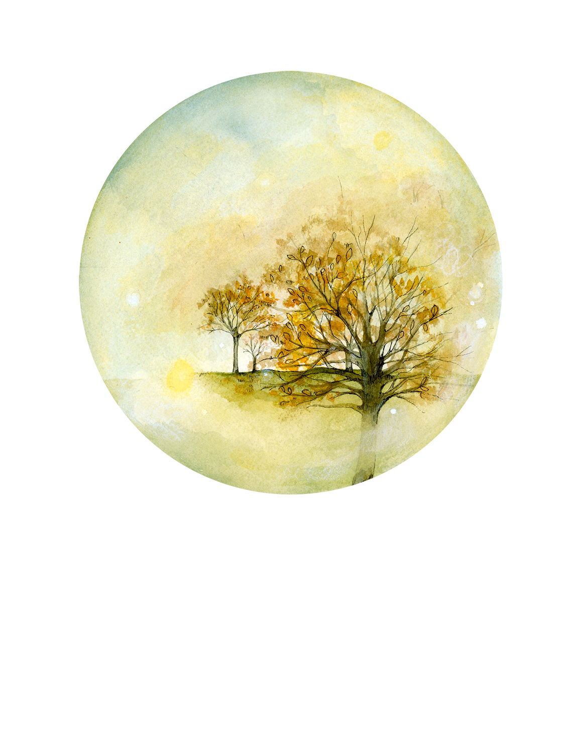"Indian Summer" // Watercolor & Ink // 2016 // Archival Giclée Print - Handmade By Aly Parrott