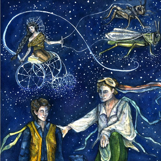 "Talking of Dreams" // Watercolor & Ink // 2016 // Archival Giclée Print - Handmade By Aly Parrott