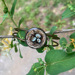 Springtime Treasures // Hand-painted Watercolor Bracelet